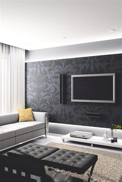 Modern Living Room Wallpaper Ideas - Wallpapers Living Room Design ...