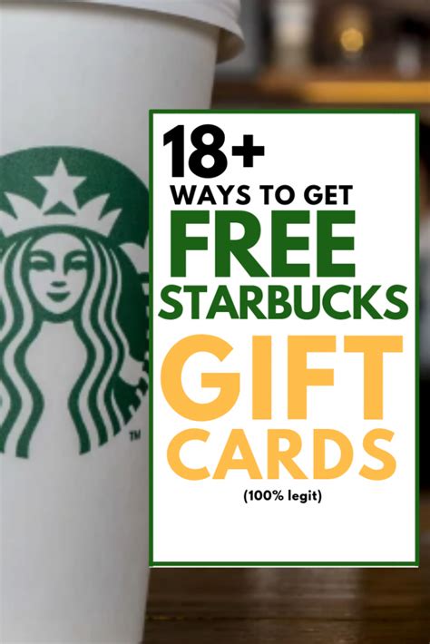 18 Ways to Earn FREE Starbucks Gift Cards (Fast and Easy)