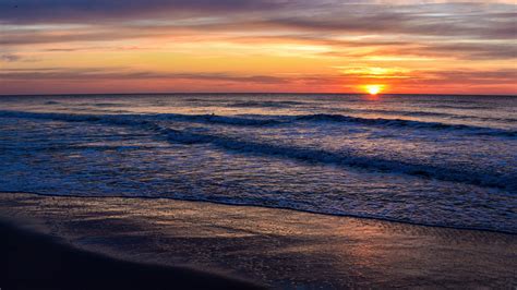 1366x768 Garden City Beach Sunrise 5k Laptop HD ,HD 4k Wallpapers ...