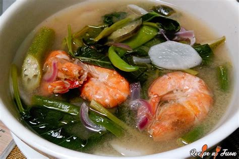 Sinigang na Hipon sa Sampalok Recipe