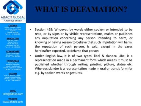 Defamation laws in India | PPT