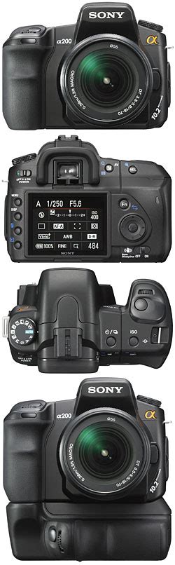 Camera tech data for Sony Alpha DSLR-A200