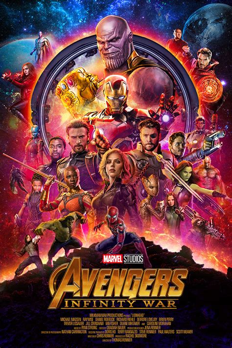 Avengers Infinity War Official Poster (Recreated) :: Behance