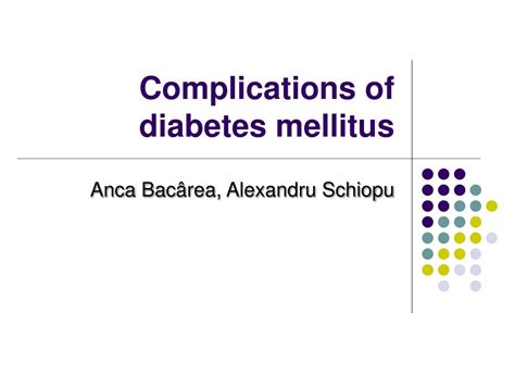 PPT - Complications of diabetes mellitus PowerPoint Presentation, free ...