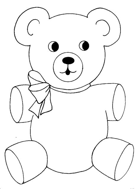 Free Printable Teddy Bear Coloring Pages For Kids