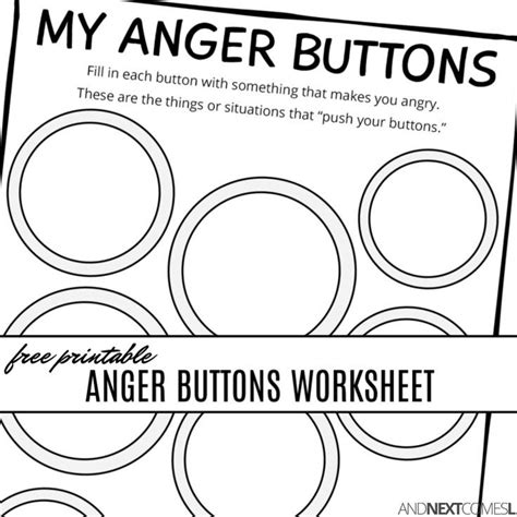 Anger Management Worksheets For Kids Pdf