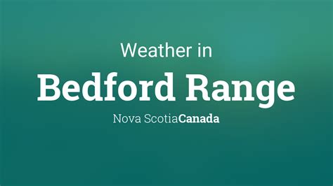 Weather for Bedford Range, Nova Scotia, Canada