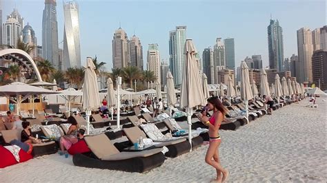 Dubai Marina Beach - YouTube