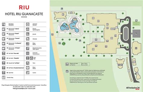 Resort Map | Riu Guanacaste | Costa Rica