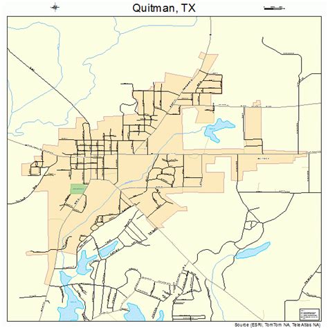 Quitman Texas Street Map 4860188