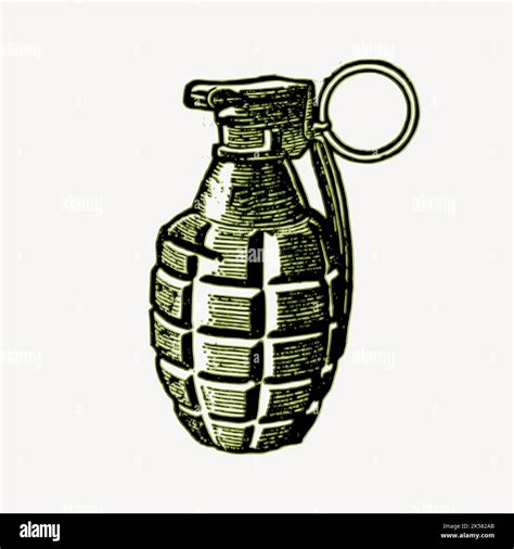 Grenade drawing, military weapon illustration vector Stock Vector Image ...