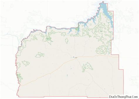 Map of Garfield County, Montana