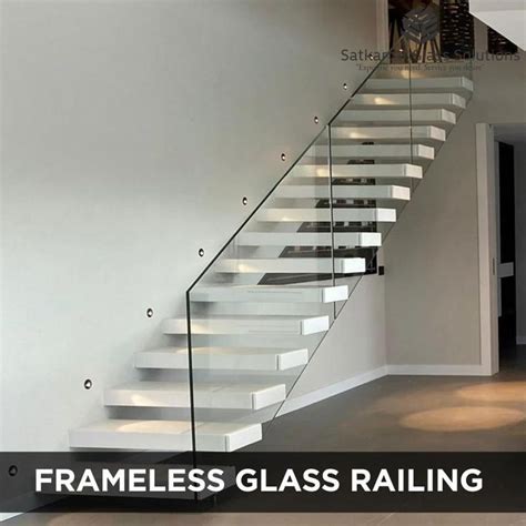 Frameless Glass Railings [Video] in 2021 | Stairs design modern ...