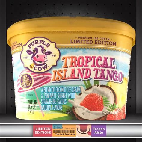 Purple Cow Tropical Island Tango Ice Cream - The Junk Food Aisle