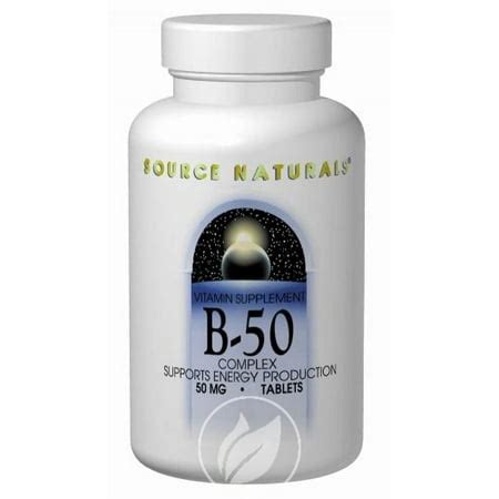 SOURCE NATURALS - Vitamin B-50 Complex 50 mg 50 Tablet 50 TABLET ...