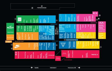 Aurora Outlet Mall Map | Color 2018