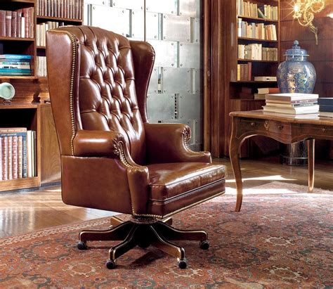 Luxury furniture in high quality leather and solid wood