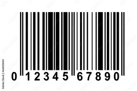 Simple Fake Barcode Stock Vector | Adobe Stock