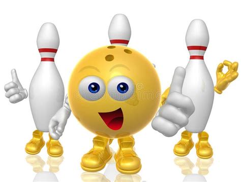 Bowling ball and pin 3d mascot figure. Illustration #Sponsored , #Ad, # ...