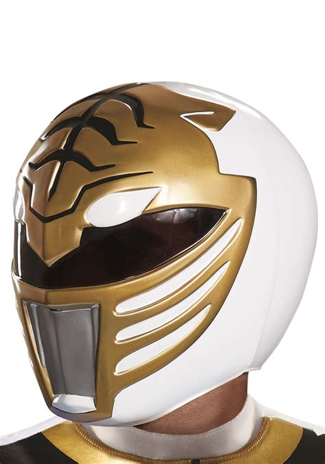 Power Rangers White Ranger Helmet for Adults