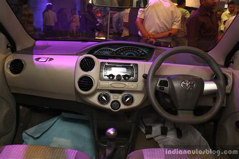 Toyota Etios Liva interior at the 2014 Nepal Auto Show