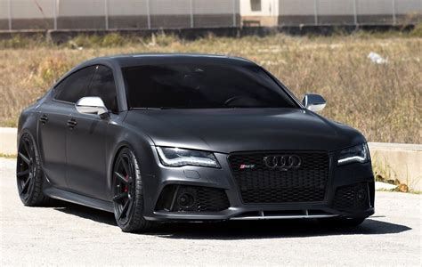 Matt Black Audi RS7 on Velgen Wheels ! | Carros de luxo, Carros e motos ...