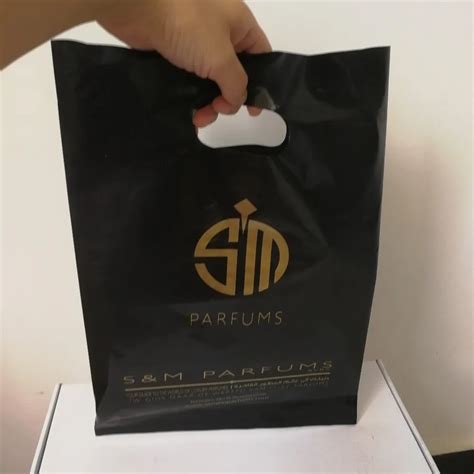 500pcs/lot customized company logo shopping bags / logo printed plastic ...