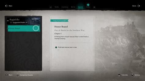 Quests - Assassin’s Creed Valhalla | Interface In Game