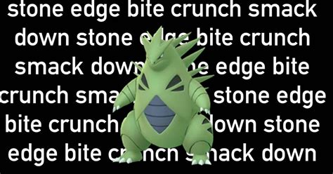 What Is The Best Moveset For Tyranitar In Pokémon GO?