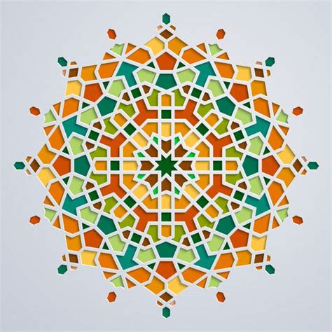 Premium Vector | Arabic geometric morocco circle ornament | Geometric ...