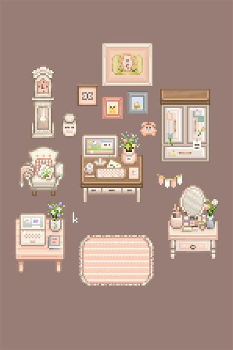 Cozy Living Room with Pixel Art Decor