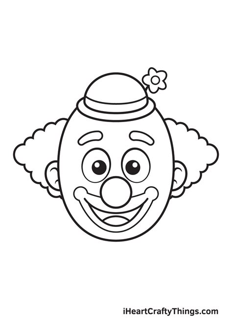 Clown Drawing - How To Draw A Clown Step By Step