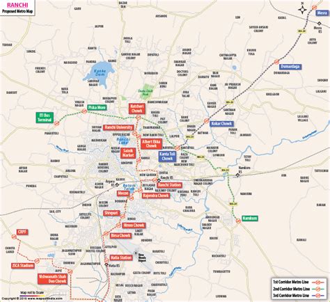 Ranchi Ring Road Map - Tourist Map Of English