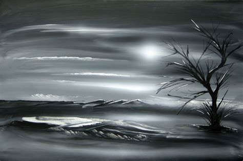 Black And White Acrylic Painting at PaintingValley.com | Explore ...