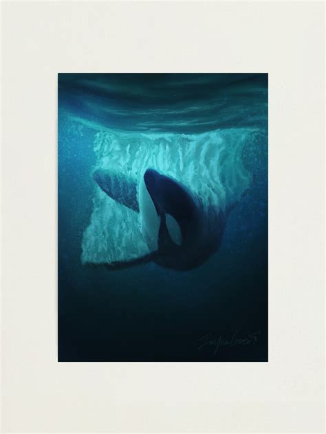 "Killer Whale Orca Digital Painting Underwater" Photographic Print for ...