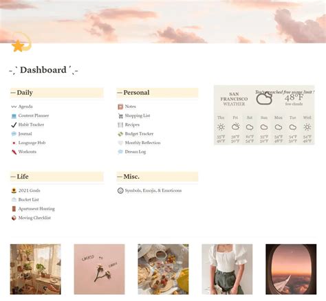 25 Aesthetic Notion Templates