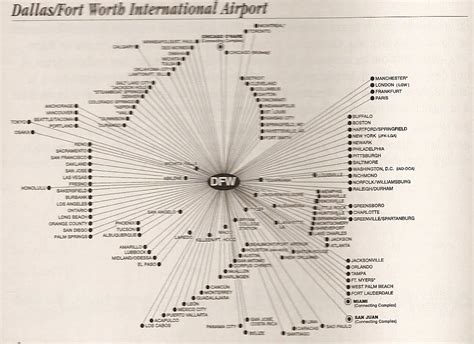 The Timetablist: American Airlines Hub Maps, 2002: Dallas/Fort Worth