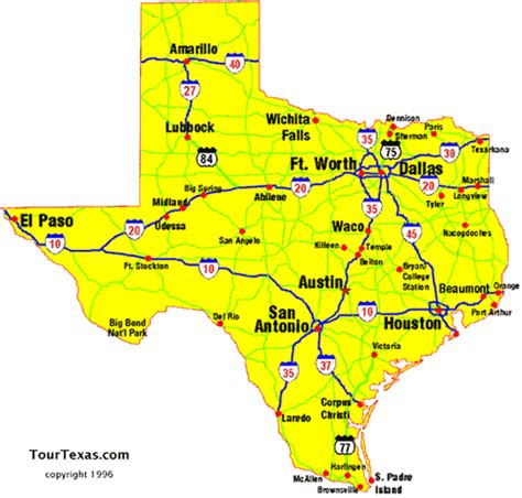 Texas State Road Map - Alaine Leonelle