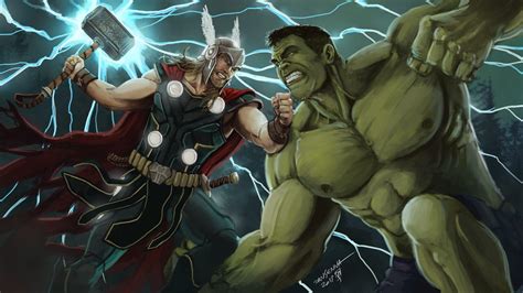 Hulk vs Thor Wallpapers - Top Free Hulk vs Thor Backgrounds ...