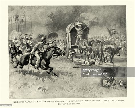 Cuban War Of Independence Insurgants Capturing Military Stores High-Res ...