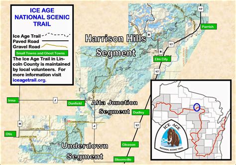 Thunderdown in the Underdown: Ice Age Trail Map