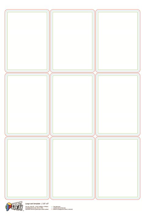 Playing Card Template Illustrator – Mightyprintingdeals.com