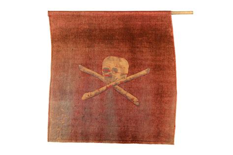 Original Jolly Roger pirate flag captured in 1789 from pirate’s Captain ...