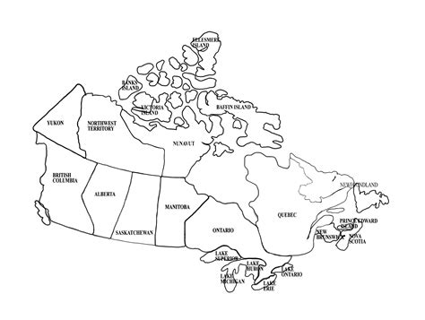 map of canada | Canada for kids, Canada map, Coloring pages