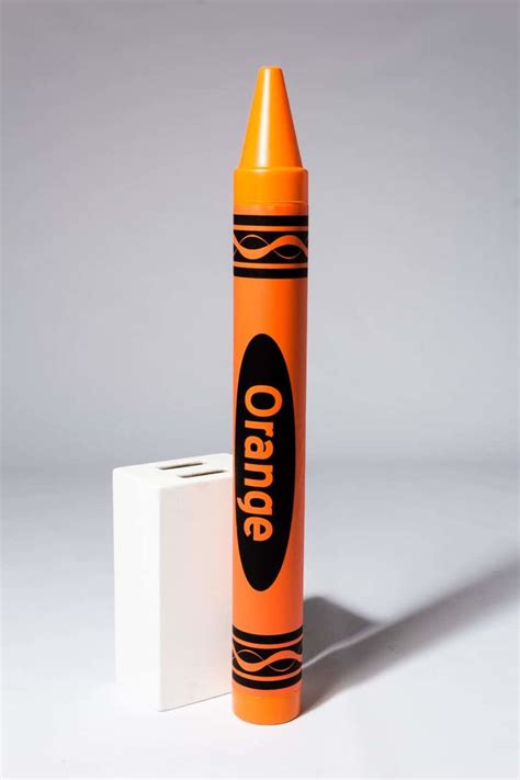 OS002 Oversized 52" Orange Crayon Prop Rental | ACME Brooklyn