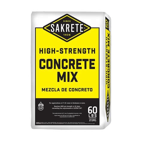 Sakrete 60-lb High Strength Concrete Mix at Lowes.com