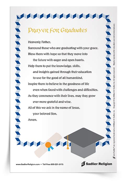 Prayer for Graduates Prayer Card | Download | Sadlier Religion