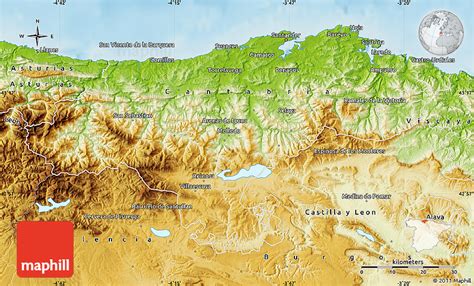 Cantabrian Mountains Map