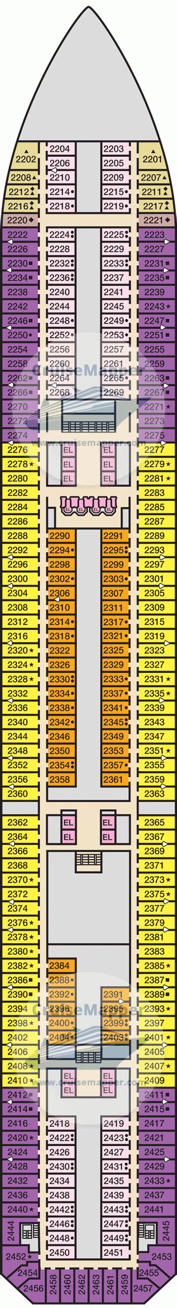 Carnival Victory deck 2 plan | CruiseMapper