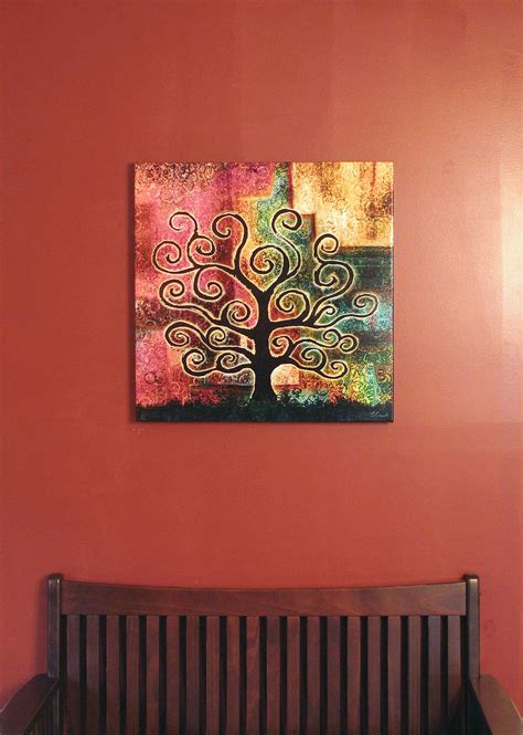 Abstract Tree Art Modern Art For Home Canvas Print "Tree Of Life"